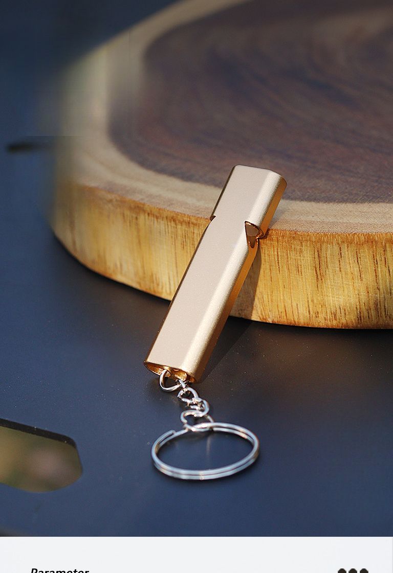 Outdoor High Flat Aluminum Alloy Frequency Survival Whistle Dual Tube Portable Gear EDC Tool_voghion.com