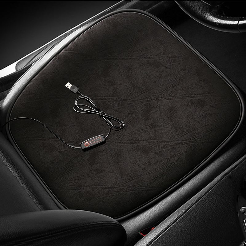 Winter Universal Heating Pad Car Covers Pads Plush Heated Auto Warmer Interior Seat Protector Heater Mat_voghion.com