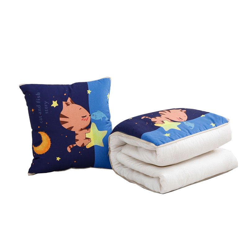 Travesseiro de dupla utilização, sistema de armazenamento de cochilos multifuncional de desenho animado para escritório_voghion.com
