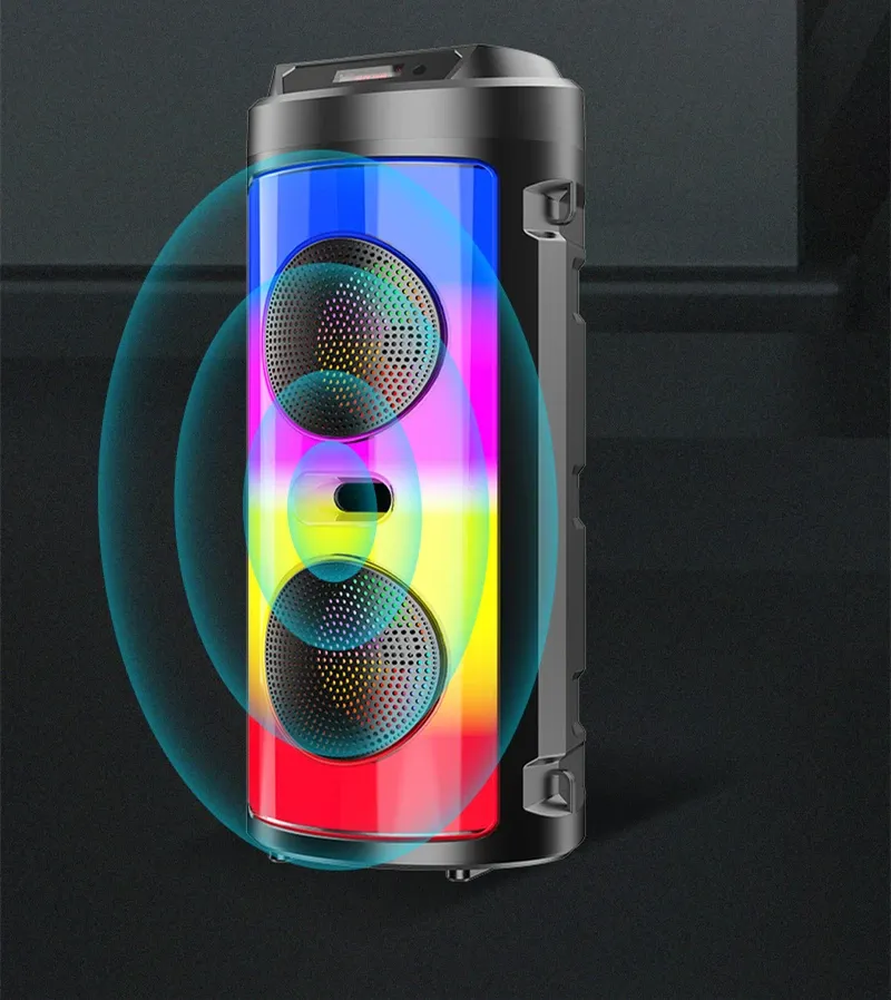 30W Wireless Column Big Power Stereo Portable Bluetooth Speaker Subwoofer Bass Party Speakers With Microphone Family_voghion.com