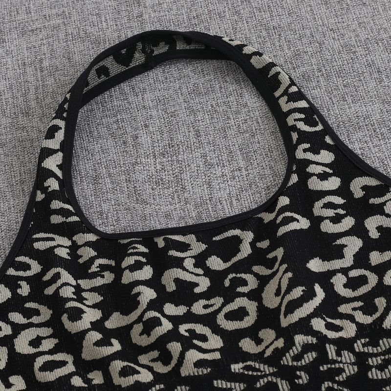 Pantaloni da yoga con stampa leopardata a vita alta da donna - Tuta elasticizzata per allenamento e corsa con design snellente e modellante_voghion.com