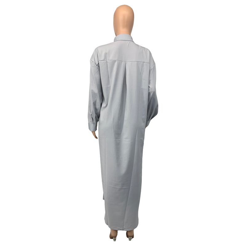 Camicetta da donna Camicette a maniche lunghe Moda Tinta unita_voghion.com