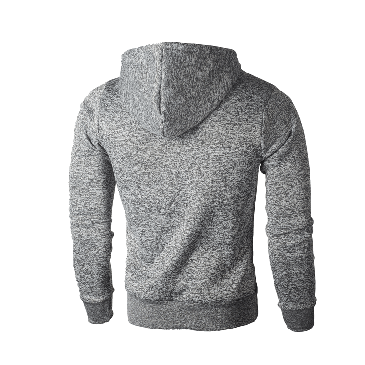 Men's Clothing fleece hooded sweater youth trend pullover men's slim fit sweater_voghion.com