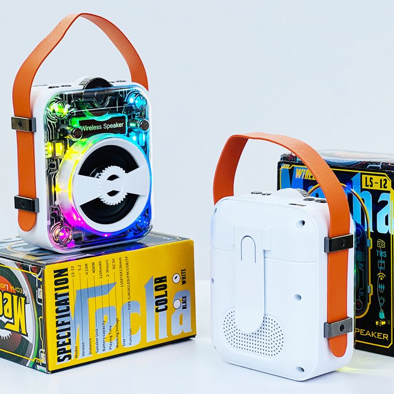 Wireless Bluetooth Speaker With Shocking Sound Quality Dazzg Light Effect Multiple Playback Modes Mini TWS Computer_voghion.com