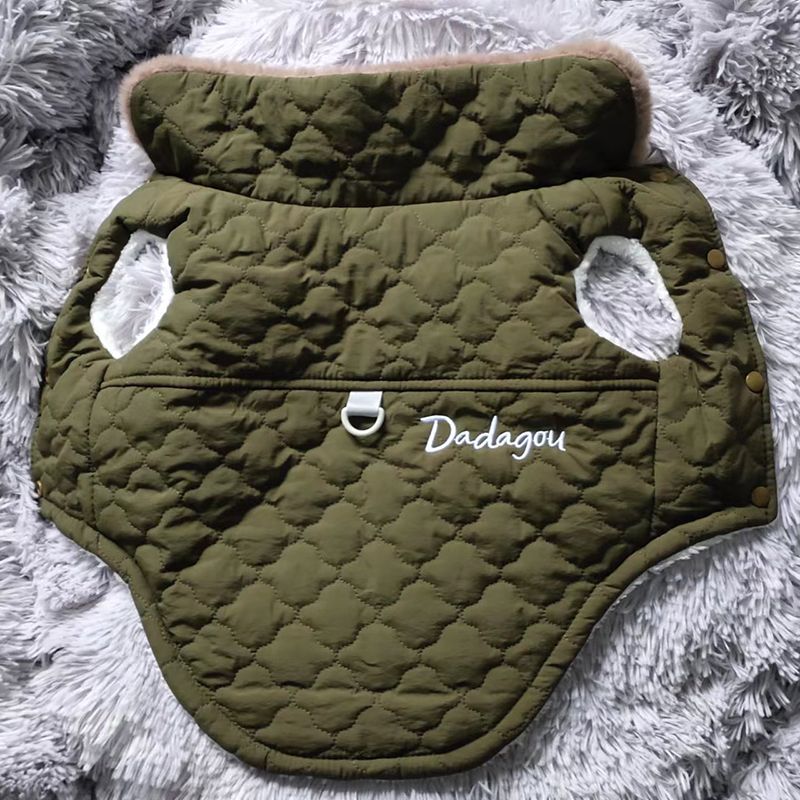 Waterproof Fleece Jacket For Dogs By PawParty Store_voghion.com