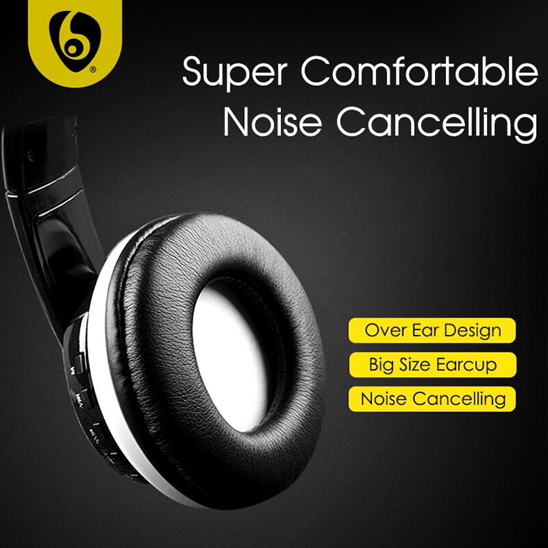 Cuffie Bluetooth sopra l'orecchio Cuffie wireless HiFi Bass Supporto stereo Radio FM AUX Riproduzione scheda micro SD Microfono_voghion.com