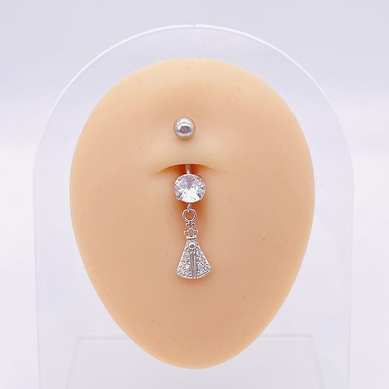 Vendita calda chiodo in acciaio inossidabile AAA zircone farfalla ciondolo anello ombelico fibbia accessorio piercing corpo_voghion.com