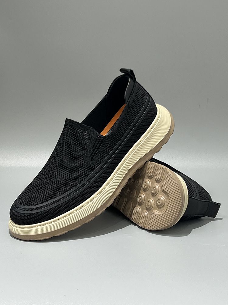 Summer New Breathable Lightweight Thin Casual Soft Sole Slip-On Deodorant Mesh Shoes Men_voghion.com