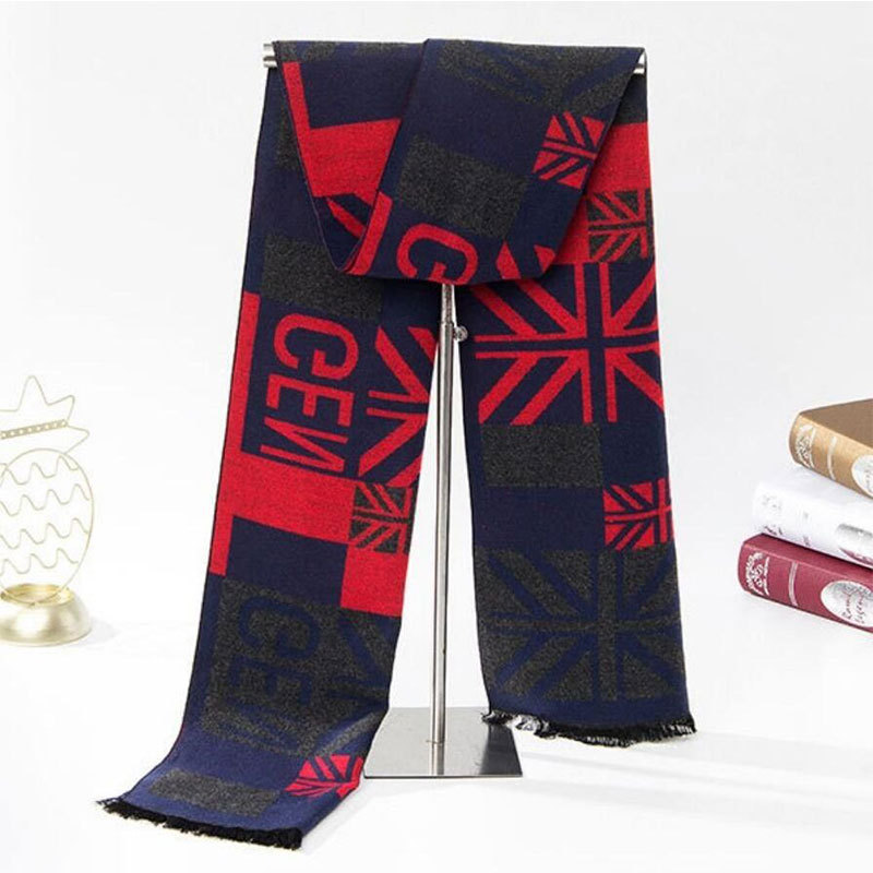 Bufanda de cachemira cálida y que no hace bolitas, nueva bufanda de alta gama para hombre para el invierno_voghion.com