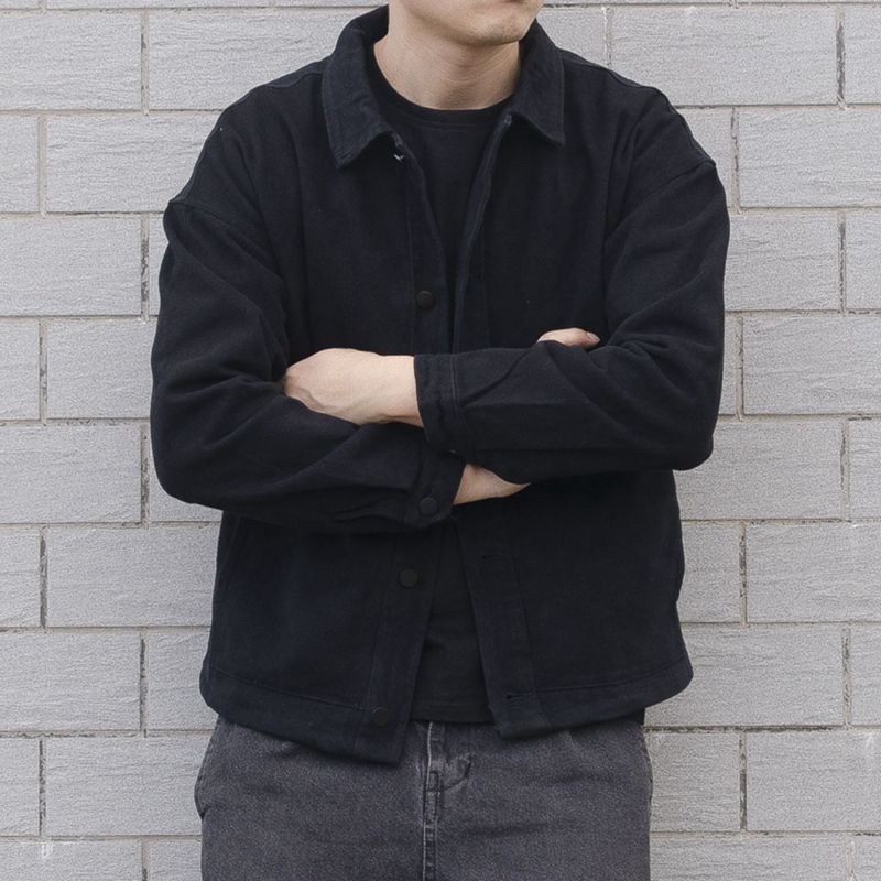 Høst og vinter Ny denimjakke Koreansk versjon Trendy merke Allsidig Løst Arbeidstøy Herre Vårtopp_voghion.com