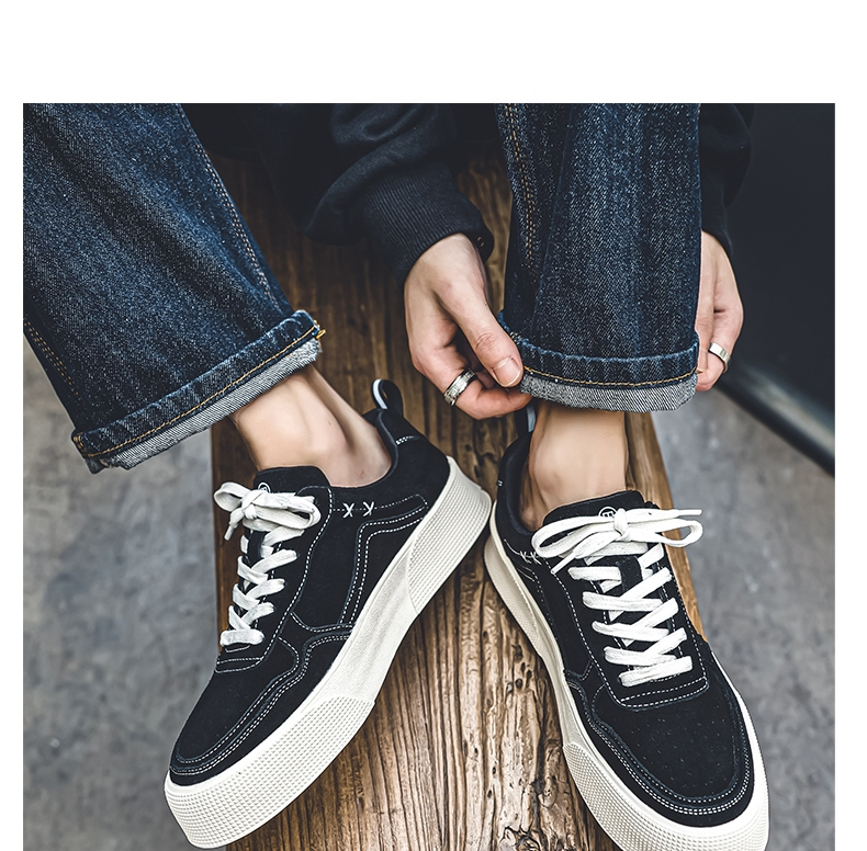 \12304; READY SOTCK】 Scarpe casual retrò piatte da uomo, scarpe da tavola con suola spessa semplici e alla moda._voghion.com