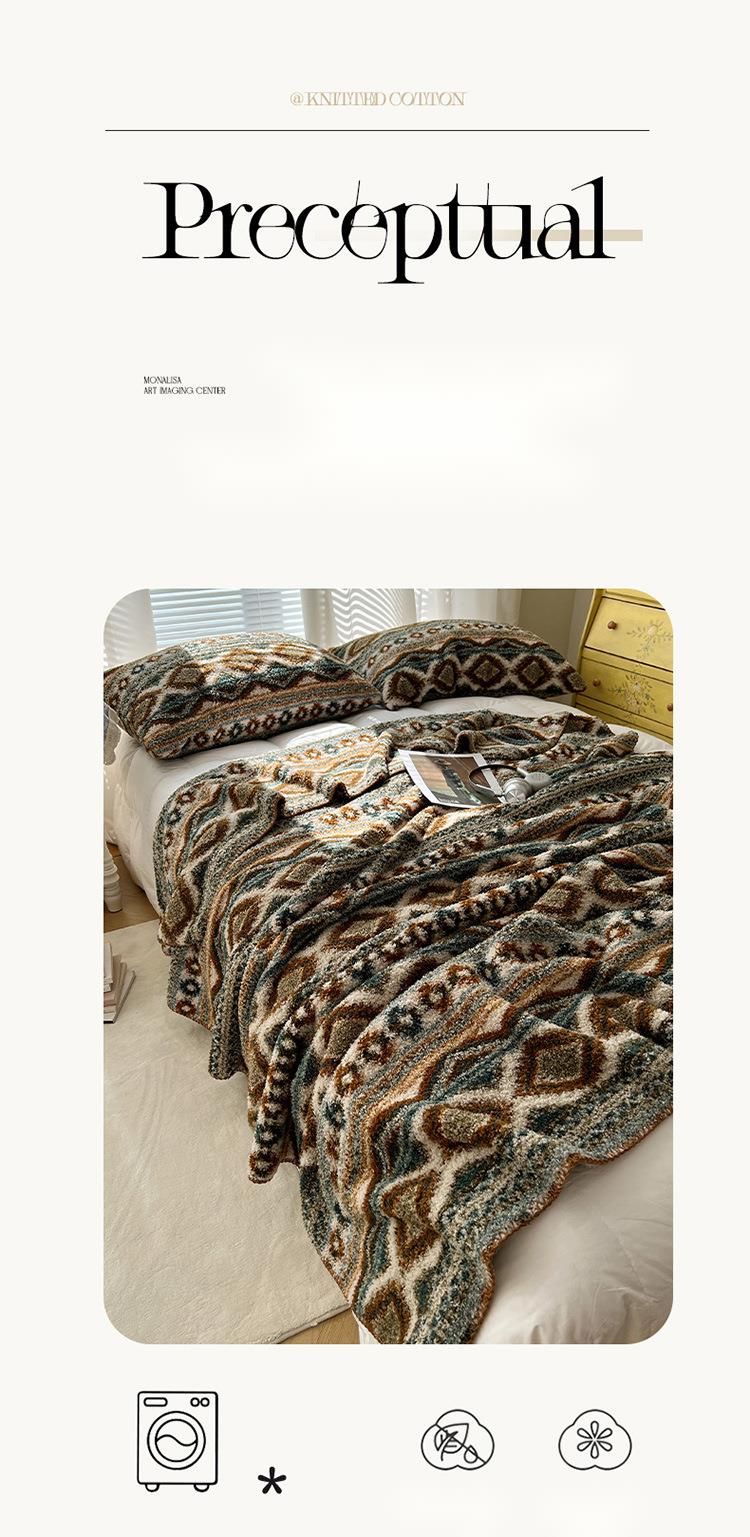 2025 High-End A-Class Half-Fleece Bohemian Sofa Throw Office Nap Shawl Blanket_voghion.com