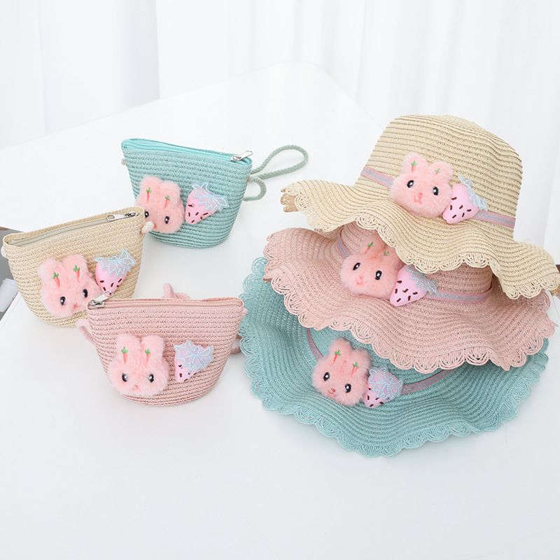 Cappello da sole estivo da spiaggia per bambine, in paglia, da pescatore, principessa, tesoro_voghion.com