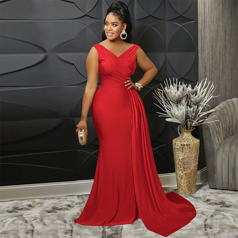 Women's Clothing Ball Gown Evening Dress Elegant Sexy Floor Length Dress Female_voghion.com