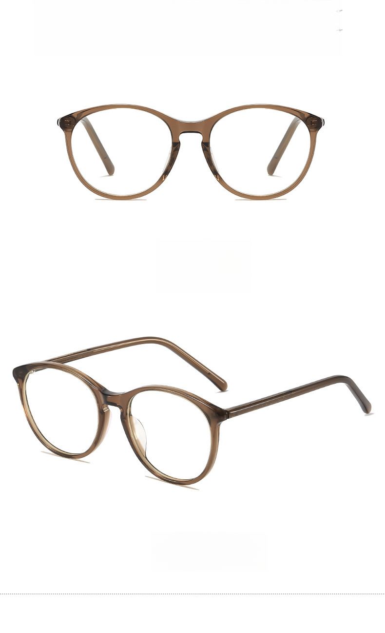 Monture de lunettes œil de chat ultra légère et haut de gamme pour femme myope couleur chair_voghion.com