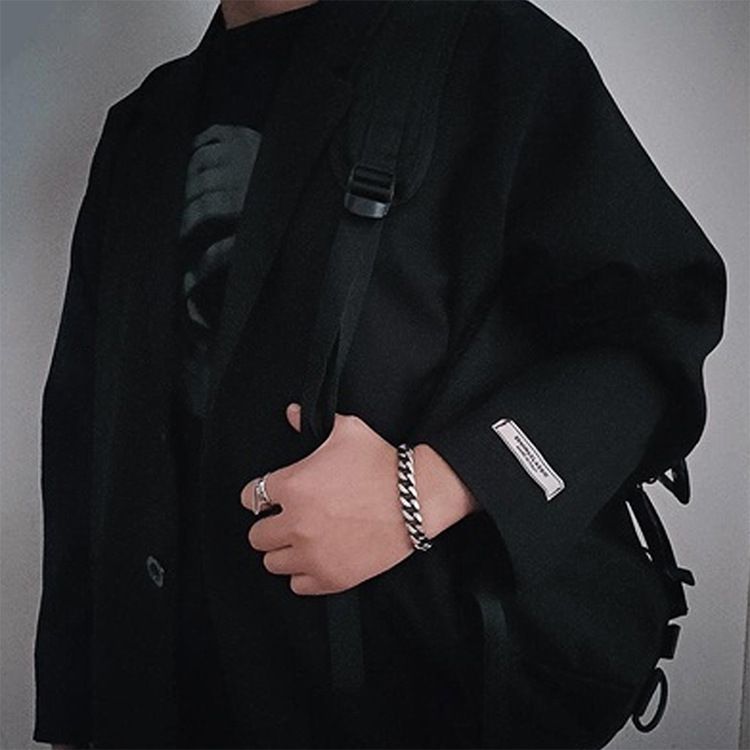 Bracciale punk cubano per uomo e donna, minimalista alla moda, celebrità di Internet e catena di strada cool Instagram Hip-hop_voghion.com