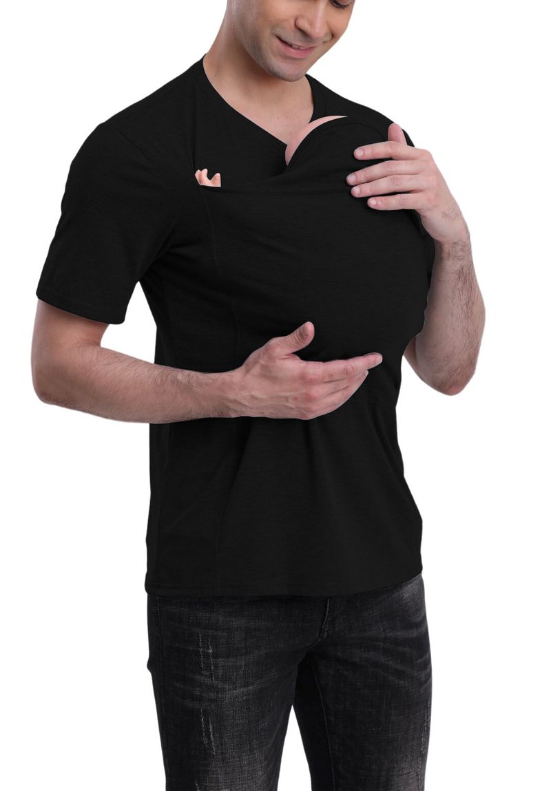 Großhandel Hohe Qualität Känguru Papa Känguru Mama Neue Multi-funktionale Kleidung Beruhigende Hemd T-shirt Unterhemd_voghion.com