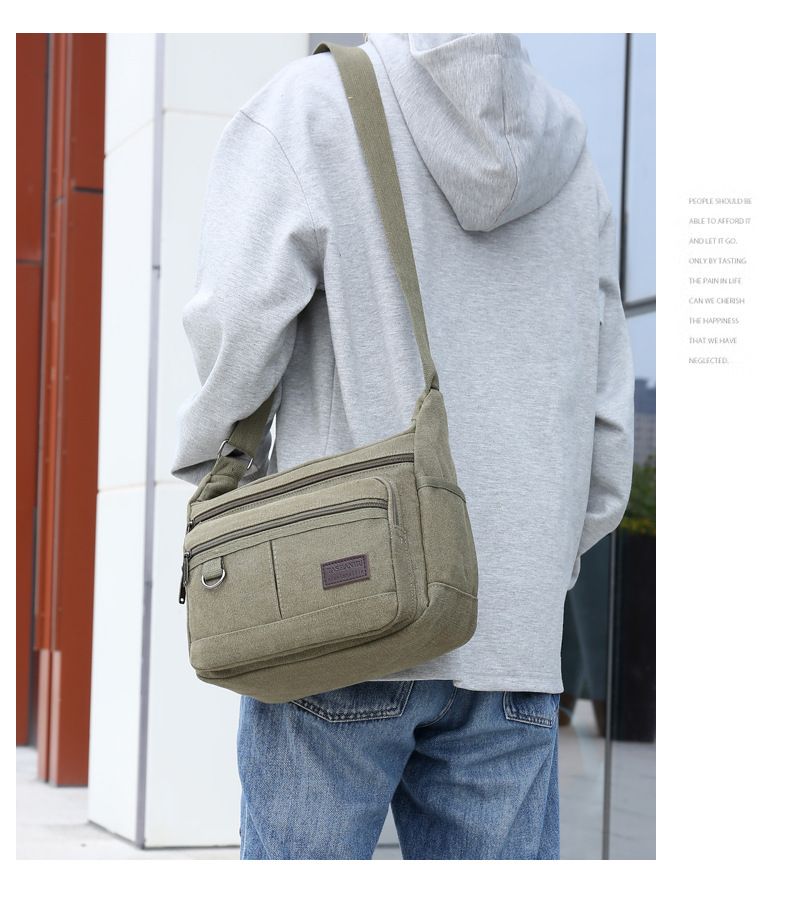 Men's Outdoor Large Capacity Shoulder Canvas Bag_voghion.com