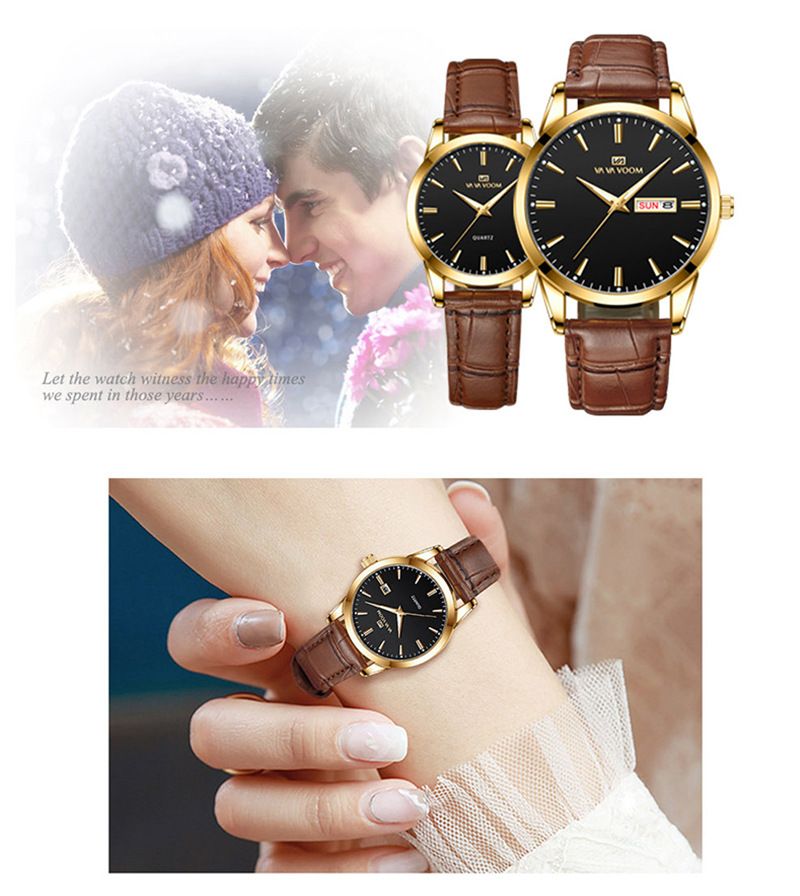 VA VA VOOM Neue Paaruhren für Männer und Frauen, lässige wasserdichte Gürteluhren für Studenten, Kalender-Quarzuhren_voghion.com