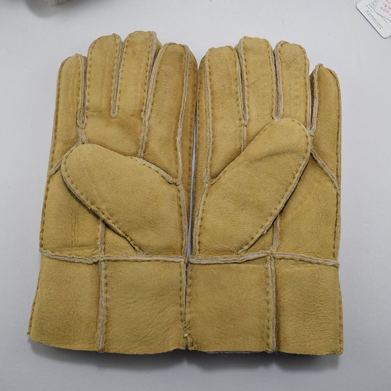 Guanti da uomo e da donna in pelle di pecora coreana, caldi e fatti a mano, invernali_voghion.com