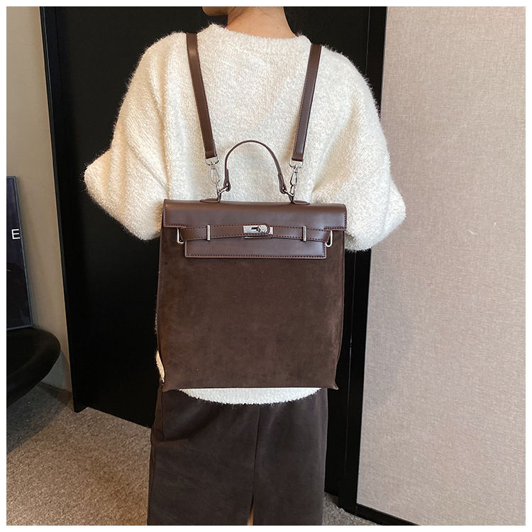 New Women's Bag 2024 New Cross Border Foreign Trade Backpack Retro Trend Women's Minimalist Small Square Bag 098_voghion.com