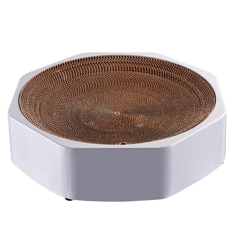 Meianju - Nido per gatti in carta ondulata sostituibile con vasca ottagonale, forniture per animali domestici_voghion.com