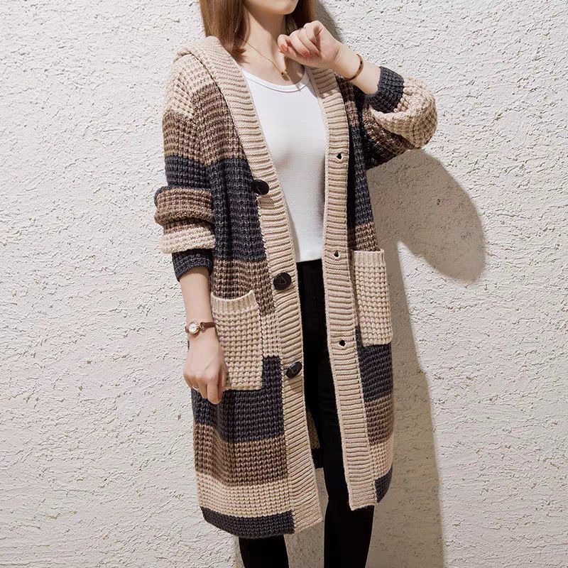 Oversized Hooded Cardigan – Chunky Knit Longline Coatigan For Women | Cozy & Boho-Chic_voghion.com