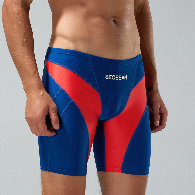 SEOBEAN Hibbing neue Mode für Männer mit niedriger Taille, lange Boxer-Badehose, heiße Frühlingshose, Herren-Badeanzug, Badehose im Großhandel_voghion.com