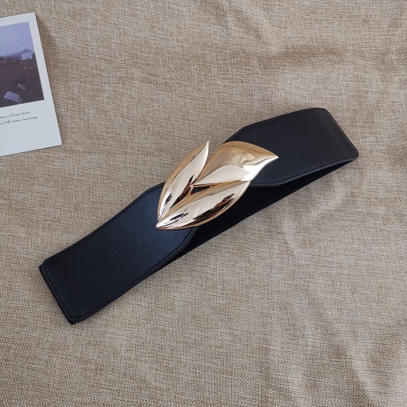 Decorative Wide Dresses, Coats, Down Jackets, Elegant Versatile High-End Elastic Belt For Women_voghion.com