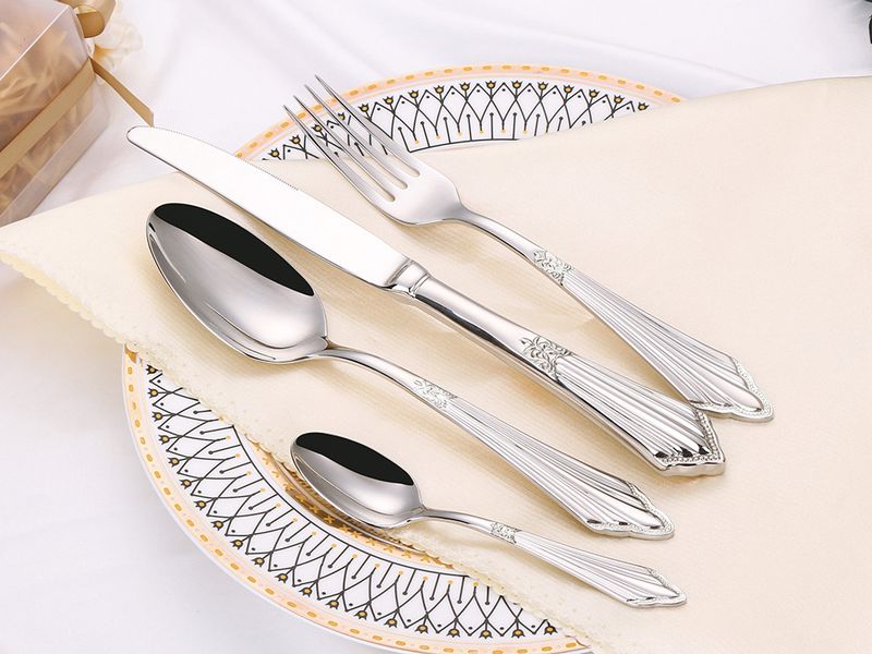 Confezione da 20 pezzi placcati in oro Sierware - Acciaio 18/10 Lavastoviglie_voghion.com