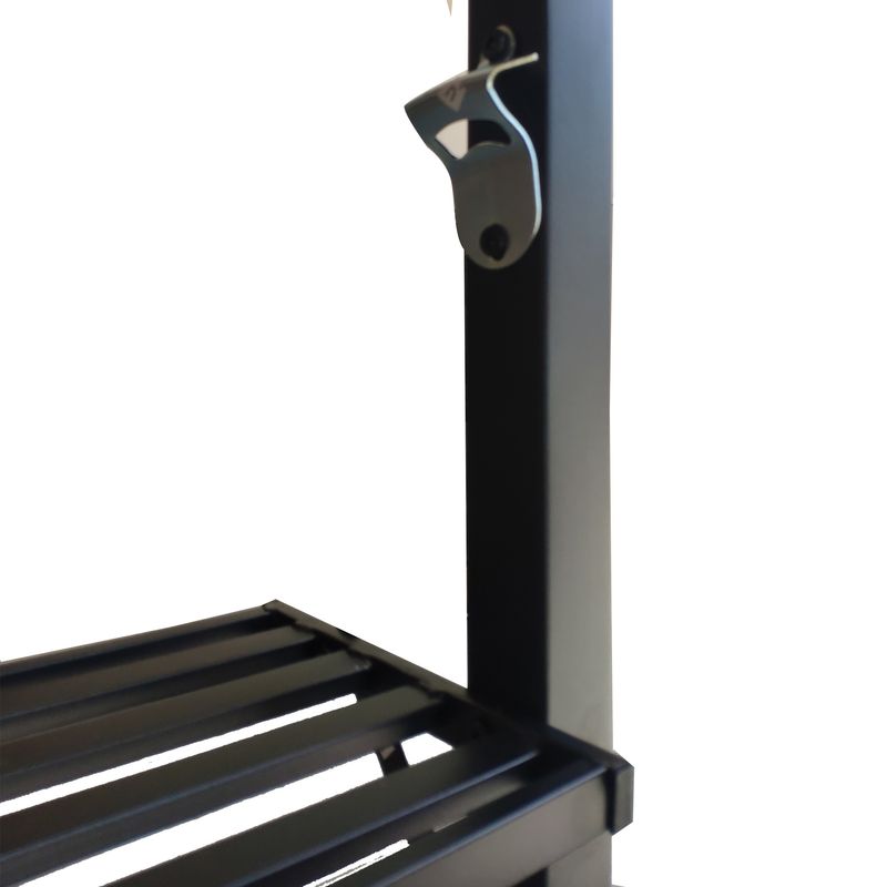 Outdoor Grill Gazebo 8 x 5 Ft; Shelter Tent; Double Tier Soft Top Canopy and Steel Frame with hook and Bar Counters_voghion.com