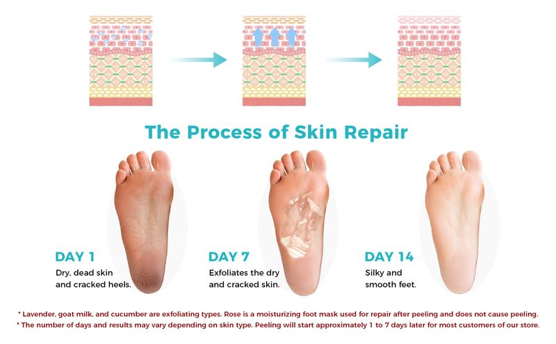 Foot Care Hot Product Plant OUKEYA 4 In 1 Hydrating, Moisturizing, Exfoliating And Caring Foot Mask English Version_voghion.com