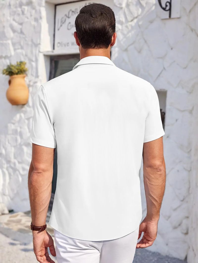 Abbigliamento uomo, camicia a maniche corte, cardigan, camicia corta da spiaggia_voghion.com