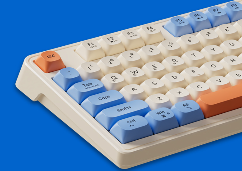 Forerunner V1 Wireless Bluetooth Dual-Mode Keyboard Mouse Silent Mechanical Feel Office Gaming High Aesthetic For Girls_voghion.com