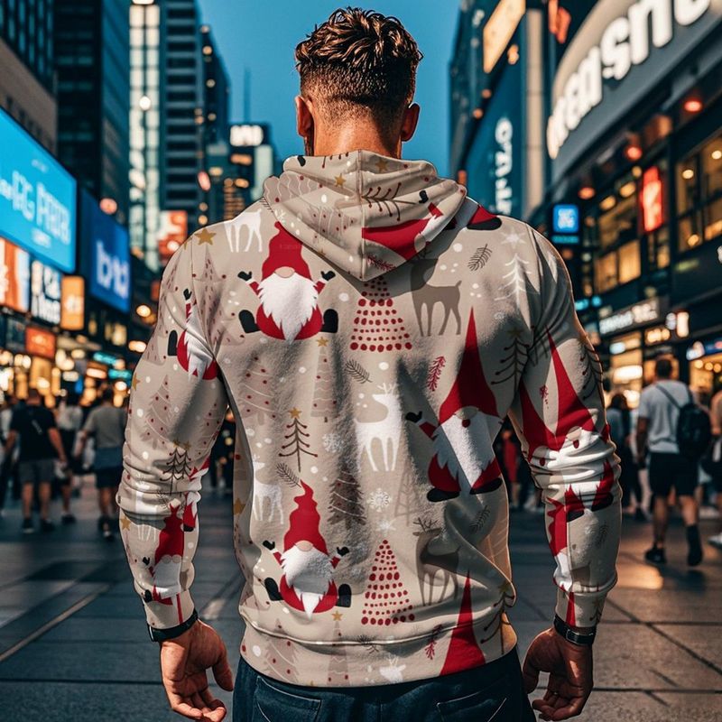 24 nuovi set di felpa con cappuccio e pantaloni larghi a maniche lunghe stampati in 3D per la stagione natalizia_voghion.com