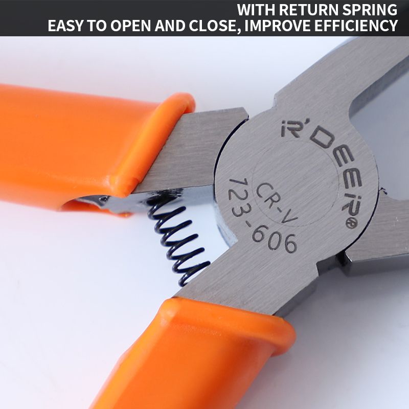 Plastic Cutting Pliers 90 Degree Double-Edged CR-V Tip Cutter Nipper with 4/6/8/10mm Flush Jaw for Sprue Burrs Cutting Hand Tool_voghion.com