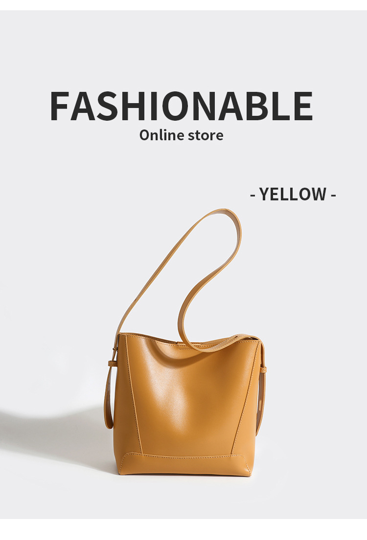 Fashion Bucket Bag Women's Large Capacity Shoulder Underarm Bag Crossbody Bag Commuter Tote Bag_voghion.com