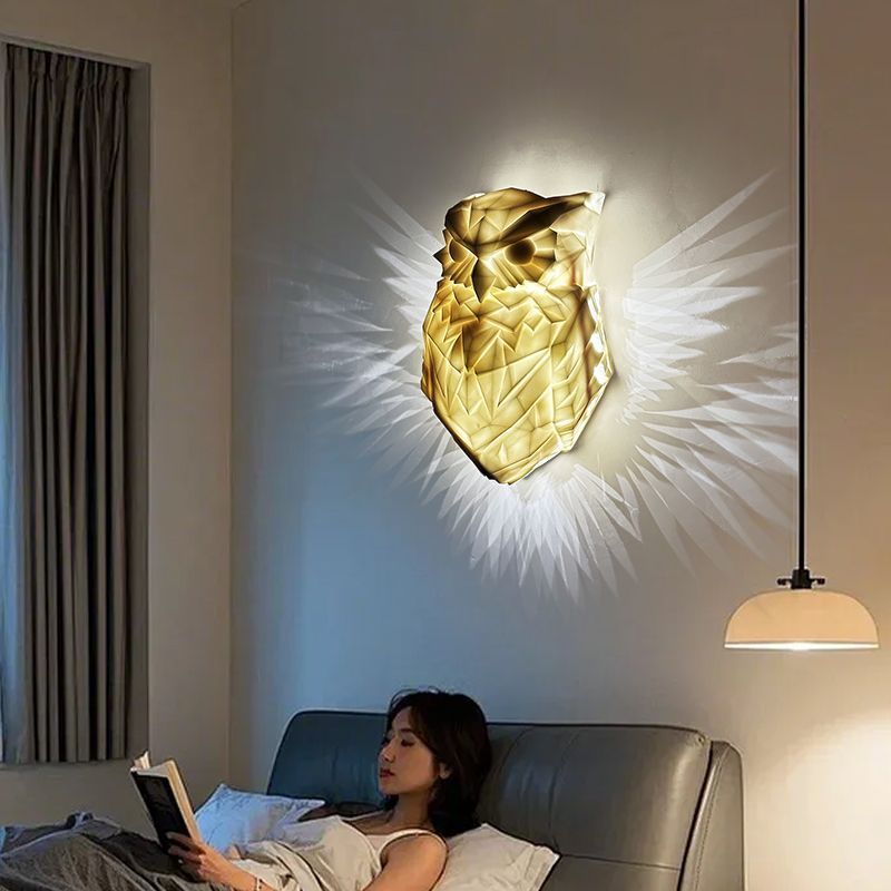 Eagle Simple Animal Projection Wall-Mounted Personalized Wall Lamp Luxury Creative Home Night Light_voghion.com