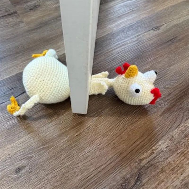 Nuovo fermaporta a forma di animaletto dei cartoni animati fatto a mano all'uncinetto, ornamento per porta_voghion.com