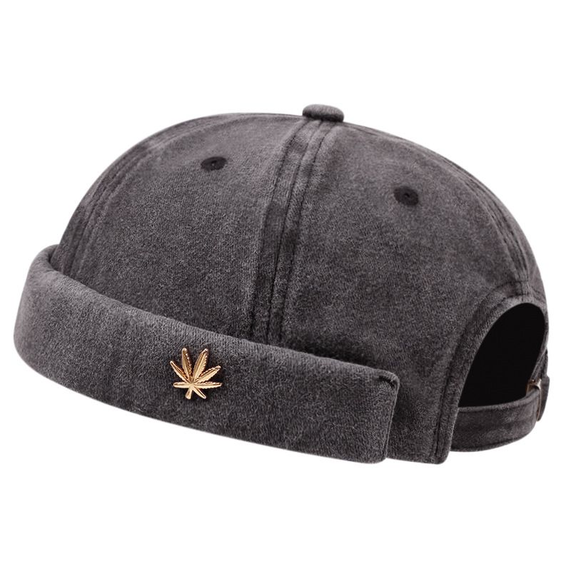 Hip Hop Sree Rend Cool Yuppie Herren Hübscher Baoou High-End-Feeling Ahornblatt Einfarbig Modische Melonenhaut_voghion.com