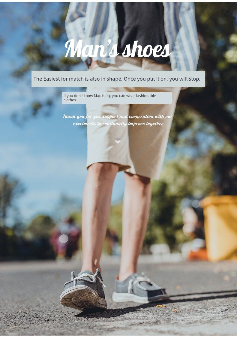 Atmungsaktive Canvas-Schuhe für Herren mit fester Sohle_voghion.com