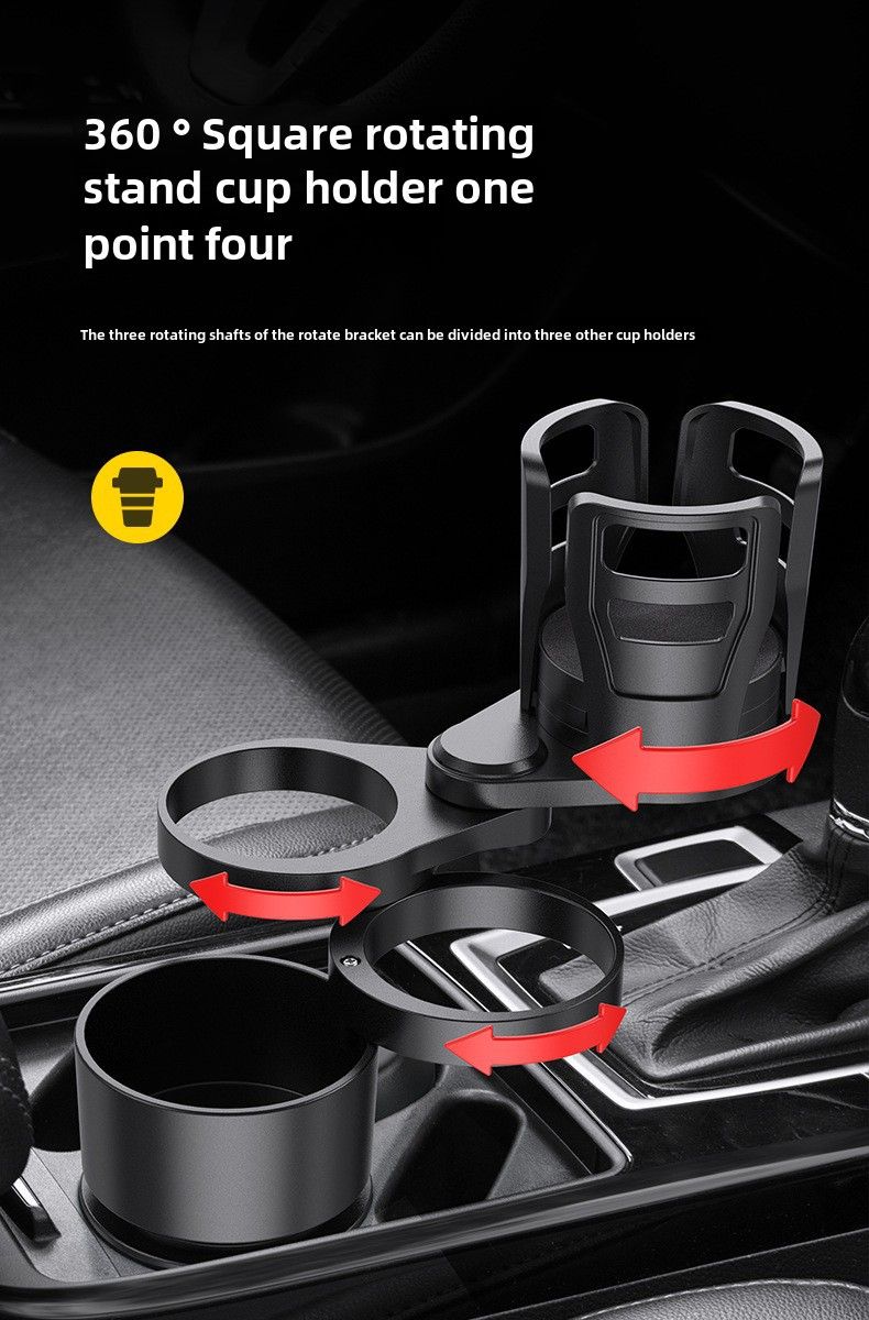 Porte-gobelet d'eau de voiture de vente chaude transfrontalière porte-boisson multifonctionnel pour voiture un à quatre support de stockage à double couche porte-gobelet à thé_voghion.com