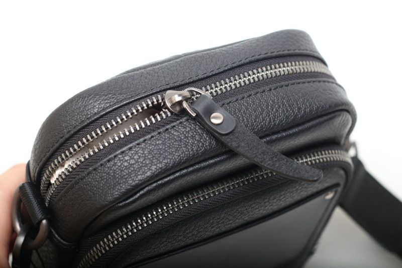 Men's Genuine Leather Square Shoulder Bag Fashion Crossbody Bag 2025 Fall/Winter New Arrival_voghion.com