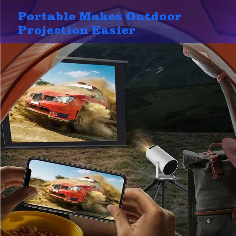 hy300pro Projector Home Use 4K Portable LCD Ultra HD Living Room Wall Projection Wireless Screen Sharing_voghion.com