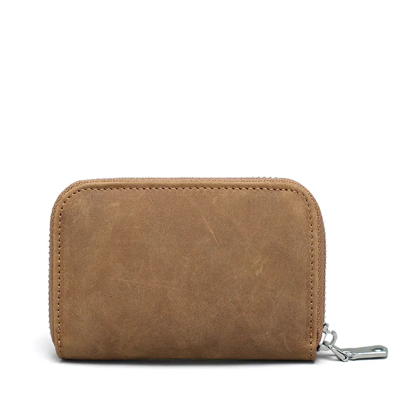 HBP 7 Hight Quality Fashion Men Real Leather Credit Holder Rfid Card Case Coin Purse Mini Wallet_voghion.com