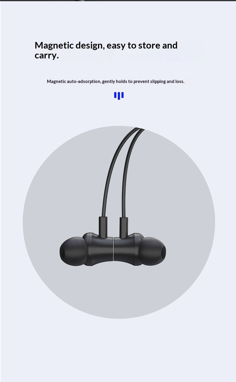 Słuchawki douszne NeoGear z silikonową opaską na szyję, podwójne słuchawki do biegania, długa żywotność baterii, muzyka, połączenia, inteligentny Bluetooth_voghion.com