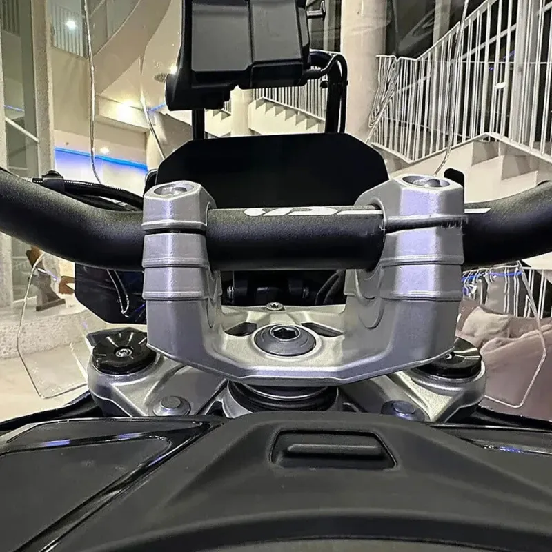 Handlebar Riser Kit Motorcycle Accessories Silver Handlebar Riser Handlebar Height Suitable for R1300GS Mounting Kit R 1300_voghion.com