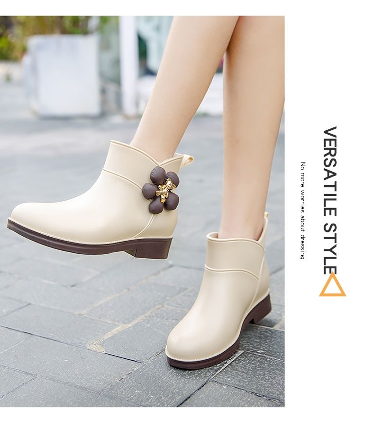 Modische und lässige Damen-Regenschuhe, Zwischensohle, Größe 36-41_voghion.com