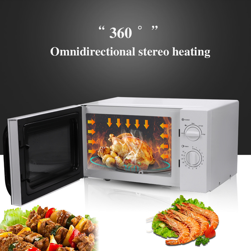 European Standard Oven For Home And Office, Quick Light Wave Turntable Visible Heating Microwave Oven, 23L_voghion.com
