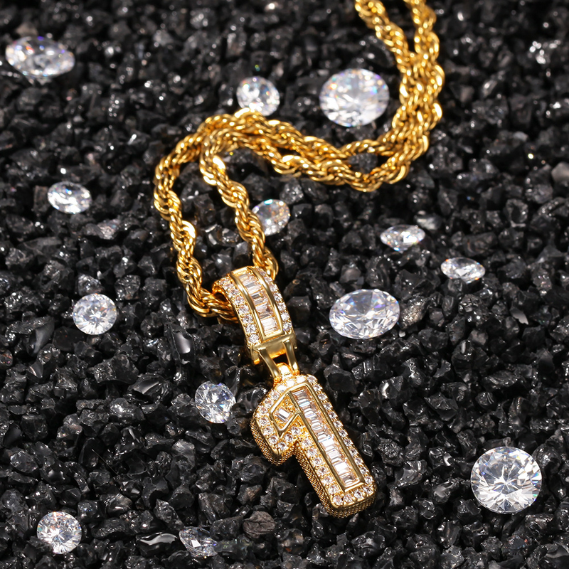 Nouveau pendentif en zircon style hip-hop numérique « Ice Sugar », design alternatif et tendance, pour colliers et accessoires de personnalisation._voghion.com